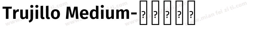 Trujillo Medium字体转换